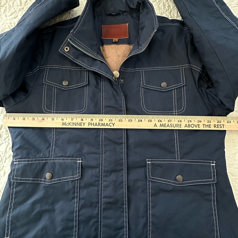Outback Trading Co Oilskin Field Blue Ridge Jacket Men's Extra Large Lined 29665 - Picture 14 of 16